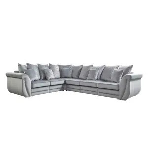 The Great British Sofa Company Hampton Corner 3&2 Seater Velvet Sofa