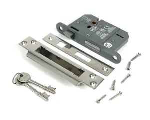 From The Anvil Polished Chrome 3" 5 Lever BS Sash Lock