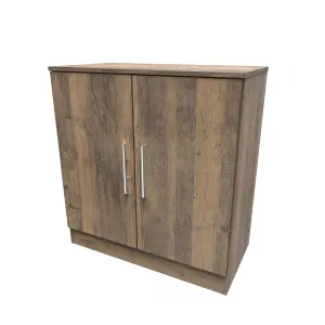 Trent 2 Door Cabinet in Vintage Oak (Ready Assembled)