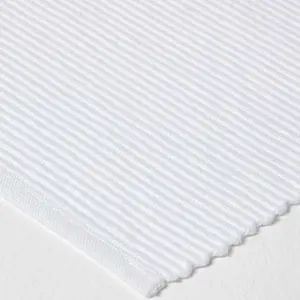 Homescapes Cotton Plain White Pack of 2 Placemats