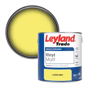 Leyland Trade Vinyl Matt Walls & Ceilings Emulsion Paint (S 0550-G80Y) 2.5L