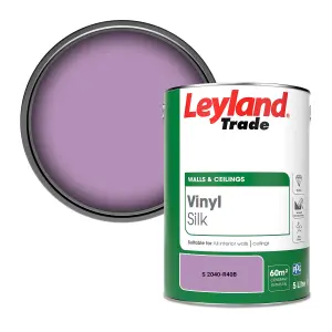 Leyland Trade Vinyl Silk Walls & Ceilings Emulsion Paint (S 2040-R40B) - 5L