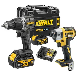 Dewalt 18v XR Brushless Twin Pack - Compact Combi Hammer Drill + Impact Driver