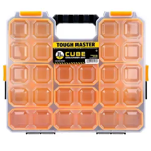 TOUGH MASTER Small Parts Carry Case / Organizer Light Stackable 9 Compartments