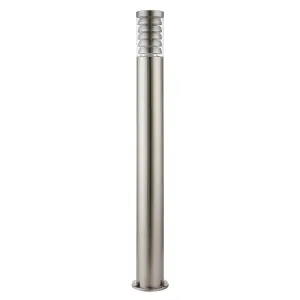 Luminosa Tango Outdoor Bollard Brushed Stainless Steel IP44