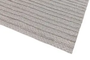 Grey Outdoor Rug, Plain Stain-Resistant Rug For Patio Decks Garden Utility, 2mm Modern Outdoor Area Rug-120cm X 170cm