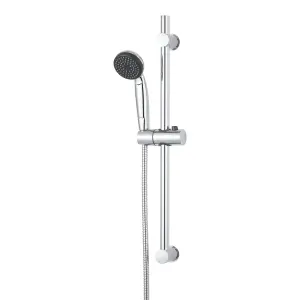 GoodHome Blyth Chrome effect Single-spray pattern Shower kit