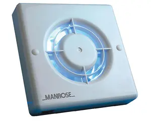 Manrose 120mm (5) Axial Extractor Fan with Humidity Control - XF120H