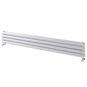 Kensington White Double Horizontal Radiator - 235x1800mm