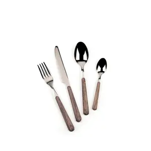 Excelsa Wood 24 Piece Cutlery Set , Service for 6 (Set of 6) Brown