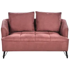 Fabric Sofa Set Burgundy HOBRO