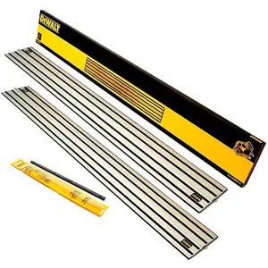 2 x DeWalt DWS5022 1.5m Guide Rail for DWS520 Plunge Saws & Connector