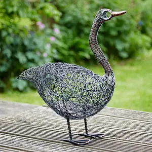 Guska the Standing Duck Wire Garden Ornament