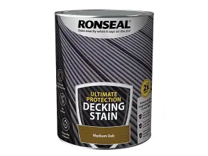 Ronseal - Ultimate Protection Decking Stain 5L - Medium Oak