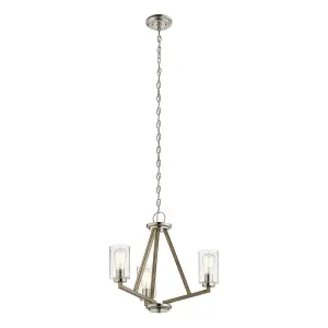 Elstead Kichler Deryn Multi Arm Pendant Ceiling Light Distressed Antique Grey