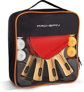 PRO SPIN Table Tennis Bats - High-Performance Table Tennis Set With Premium 3-Star Ping Pong Balls & Compact Storage Case | Table Tennis Rackets