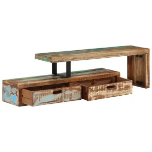 Berkfield TV Stand Solid Wood Reclaimed