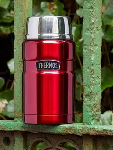 Thermos King Stainless Steel Food Flask, 710Ml, Red