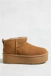 UGG Chestnut Classic Ultra-Mini Platform Boots - Brown UK 7 At Urban Outfitters