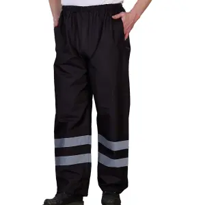 Yoko Mens Hi-Vis Waterproof Contractor Over Trousers