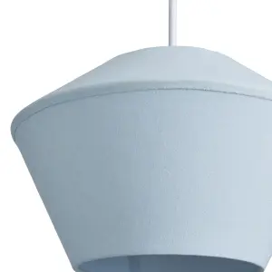 Inlight Daphne Pastel blue Easyfit Lamp shade (D)30.5cm