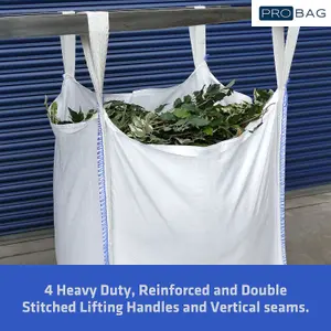 Half Ton Bulk Bag - Heavy Duty Skip Bag - Mini Ton Bag - Tonne Bag - FIBC Builders bag - Dumpy Bag