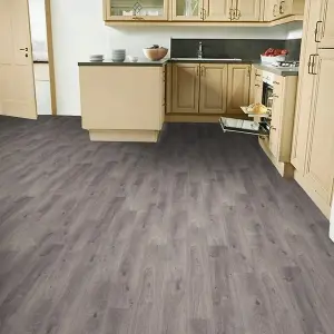 597 Helsinki Roma  Lino Flooring Sheet Grey Wood Effect Vinyl Flooring for -5m(16'4") X 2m(6'6")-10m²