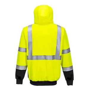 Portwest Hi-Vis 2 Tone Zipped Hoodie