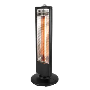 Warmlite Electric 1000W Black Carbon fibre Heater