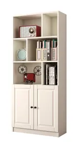 MAISON White Bookcase With 2 Doors