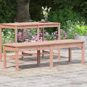 Berkfield 2-Seater Garden Bench 159.5x44x45 cm Solid Wood Douglas