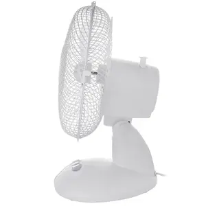 AMOS 9" Oscillating 3 Speed Desktop Desk Table Fan Portable Adjustable Electric Tilting Air Cooling Home Office Fan