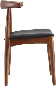 Arley Set Of 2 Beech Wood Dining Chairs, Walnut And Black - Dining Room Chairs - Dining Table Chairs - Daals - Dining Chairs