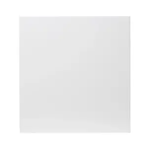 GoodHome Stevia Gloss white Slab Appliance Cabinet door (W)600mm (H)626mm (T)18mm