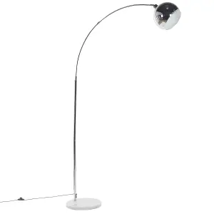 Beliani Modern Metal Floor Lamp Silver PAROO