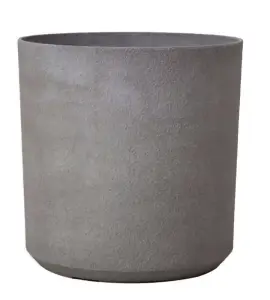 Primrose Volcanic Grey Cylinder Round Outdoor Plant Pot Planter 43cm