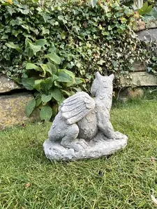 Stone Cast 'Dozing Dragon' Small Outdoor Ornament