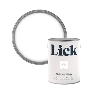 Lick Pure Brilliant White 00 Matt Emulsion paint, 5L