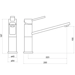 Luxury Single Lever Kitchen Sink Mixer