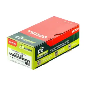 Timco - C2 Deck-Fix Premium Decking Screws - TX - Countersunk - Exterior - Green (Size 4.5 x 85  - 250 Pieces)