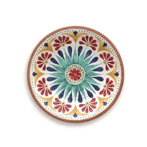 Purely Home Rio Medallion Melamine Side Plates - Set of 2