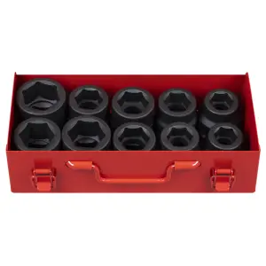 Sealey Impact Socket Set 10pc 1"Sq Drive Metric/Imperial AK688