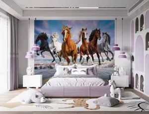 Walltastic Wild Horses Multicolour Smooth Wallpaper Mural 8ft high x 10ft wide