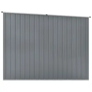 Berkfield Garden Shed Grey 195x198x159 cm Galvanised Steel