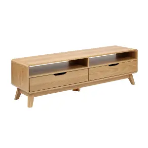 Niva TV Unit Walnut with Drawers and Storage