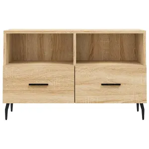 Berkfield TV Cabinet Sonoma Oak 80x36x50 cm Engineered Wood