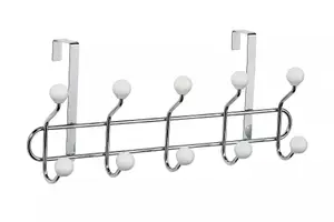 Essentials by Premier Over Door White Ceramic Balls Hanger