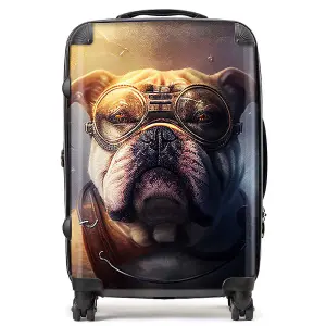 Bulldog Splashart Golden Suitcase - Medium