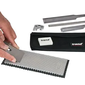 Trend DWS/CP8/FX Diamond Bench Sharpening Stone Double Sided Fine + Extra Course