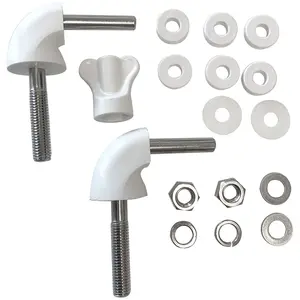 5 Pack Euroshowers Commercial Gap Open Front Toilet Seats